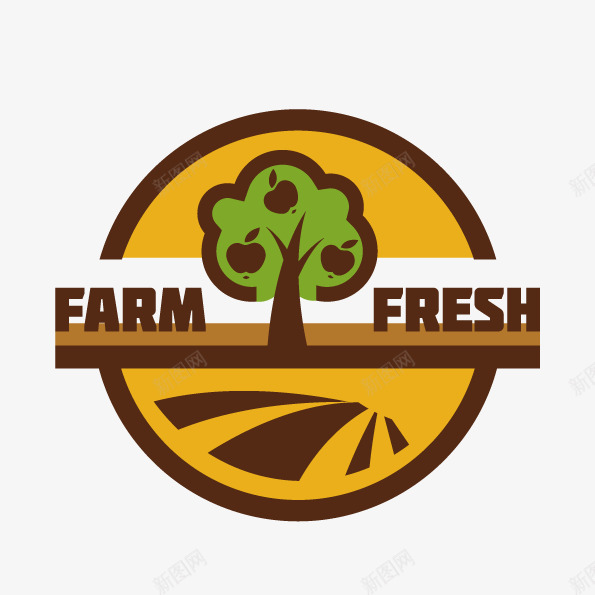 新鲜农作物图标png_新图网 https://ixintu.com 农产品公司图标 创意图标 新鲜农产品 矢量树
