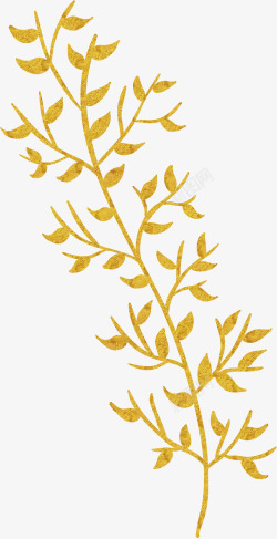 金黄色树叶素材