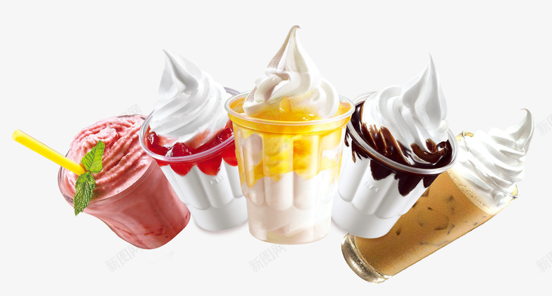 冰淇淋卡通食物png免抠素材_新图网 https://ixintu.com 手绘冰淇淋 手绘素材 素描 食物剪影 饮料剪影 饮料图片