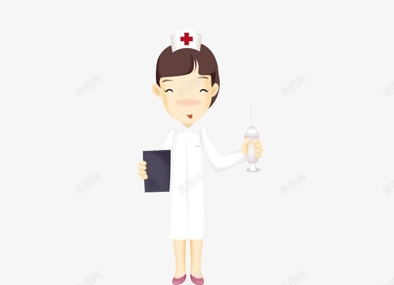 卡通护士psd免抠素材_新图网 https://ixintu.com 卡通护士 卡通护士模板下载 卡通护士素材下载 可爱卡通医生护士
