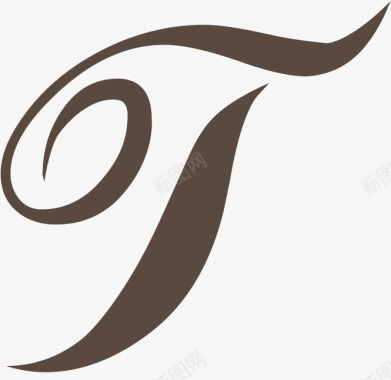 黑色花边字体logo图标图标