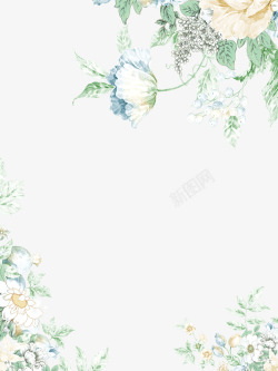 清新花朵背景素材