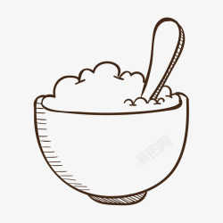 米饭图标一碗米饭图标高清图片