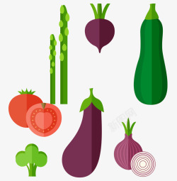 卡通手绘农产品蔬果素材