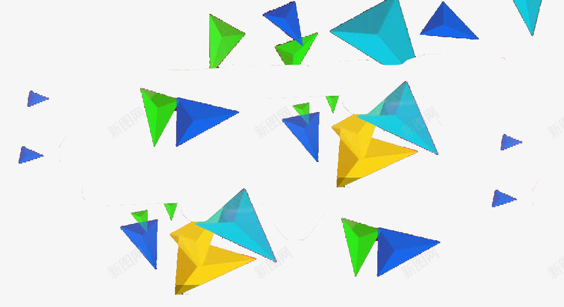 多边形三角形png免抠素材_新图网 https://ixintu.com 三角形 三角形素材 不规则图形 多边形