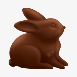 巧克力兔矢量图素材