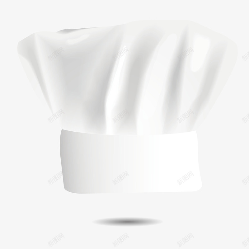 3D厨师帽矢量图ai免抠素材_新图网 https://ixintu.com 服饰 立体 装饰 配饰 矢量图