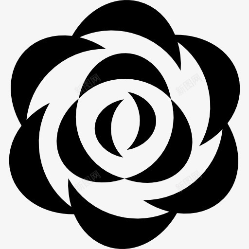 玫瑰图标png_新图网 https://ixintu.com 自然 花 花瓣 装饰