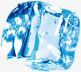 蓝色不规则倾斜冰块png免抠素材_新图网 https://ixintu.com 不规则 倾斜 冰块 蓝色