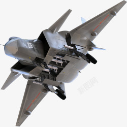 小型飞机矢量飞行中灰色战斗飞机歼击机高清图片