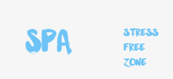 SPA字体素材SPA高清图片
