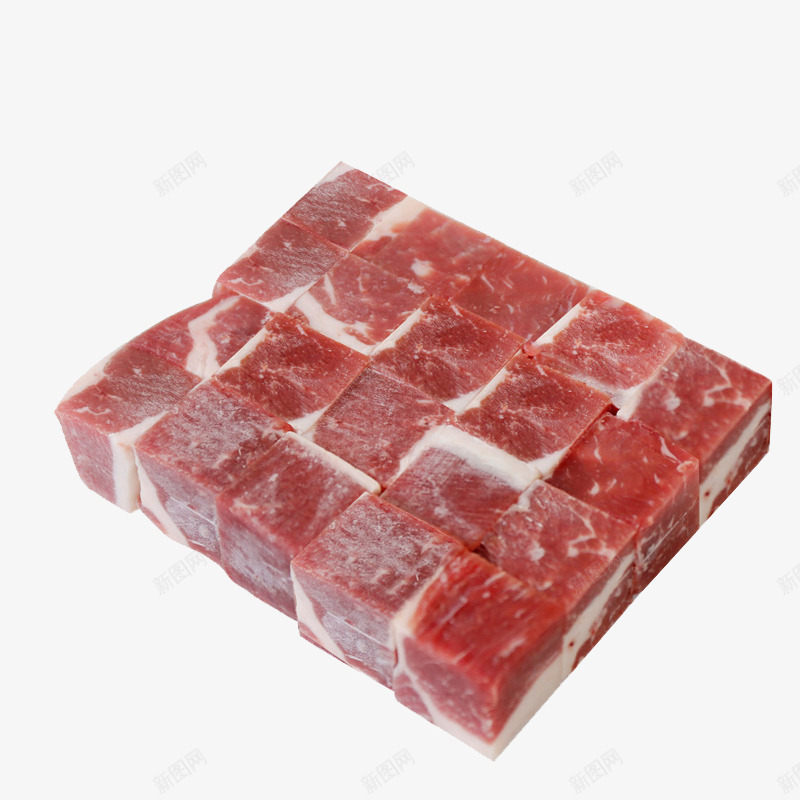 切成块的牛肉png免抠素材_新图网 https://ixintu.com 产品实物图 牛肉 肉类 食材