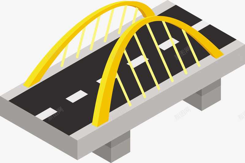 一个立体桥梁矢量图eps免抠素材_新图网 https://ixintu.com 桥梁 桥梁PNG 灰色桥梁 矢量桥梁 立体 立体桥梁 矢量图