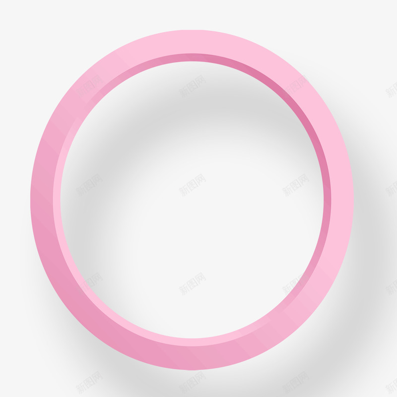 3d圆圈元素png免抠素材_新图网 https://ixintu.com 3d 圆圈 粉色 背景装饰 设计元素