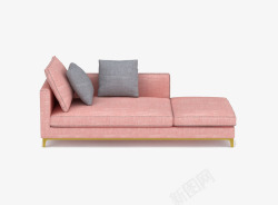 粉色沙发三维模型素材