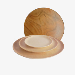 棕色创意碗筷素材