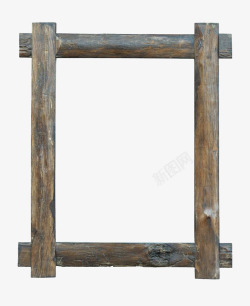 旧式木头框架旧式橡树画框摄影高清图片