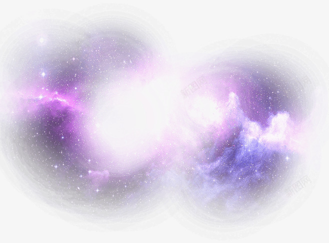 紫色星空png免抠素材_新图网 https://ixintu.com 云朵 效果 效果素材 星空 星空紫 紫色