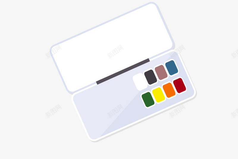 手绘颜料盒图标png_新图网 https://ixintu.com logo png ppt ui设计 创意 手绘和图片 盒子 美术 色彩 颜料 颜料盒 黑板报
