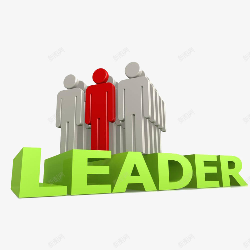 领导者png免抠素材_新图网 https://ixintu.com 3D人物 红色 领导 领导力 领导者