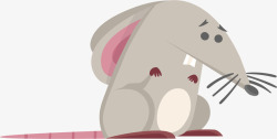 杂食性伤心的老鼠矢量图高清图片