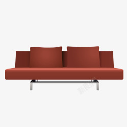 新颖舒适红色沙发红色会议沙发矢量图高清图片