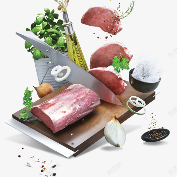 牛肉切片烹饪食材png免抠素材_新图网 https://ixintu.com 烹饪 牛肉 美食 肉片