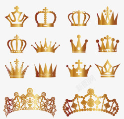 四排各样的王冠高清图片