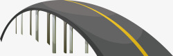 拱形马路灰色拱桥马路高清图片