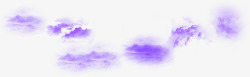 紫色云朵装饰背景素材