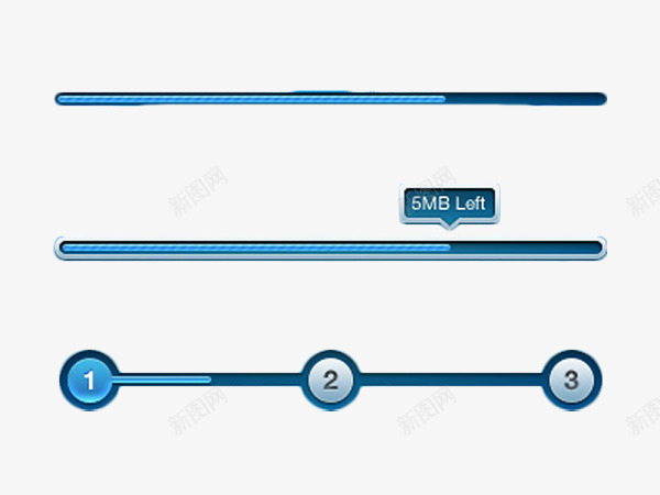 进度条psdpng免抠素材_新图网 https://ixintu.com UI素材 下载条素材 进度条PSD素材 进度条素材