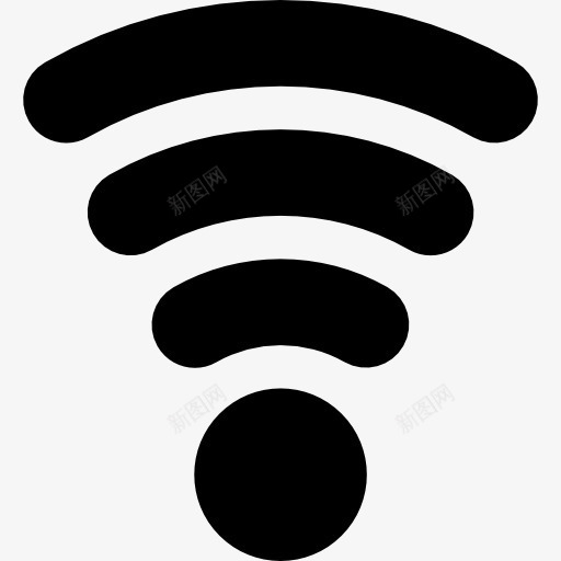 无线介质强度信号接口图标png_新图网 https://ixintu.com WiFi 介质 信号 强度 标志 界面 符号