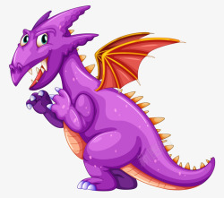 紫色的恐龙紫色小恐龙高清图片