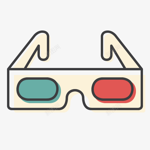 3D眼镜png免抠素材_新图网 https://ixintu.com 3D眼镜 电影院眼镜 眼镜