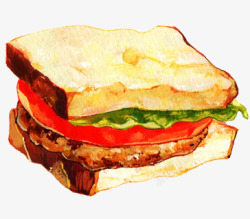 牛肉三明治三明治高清图片