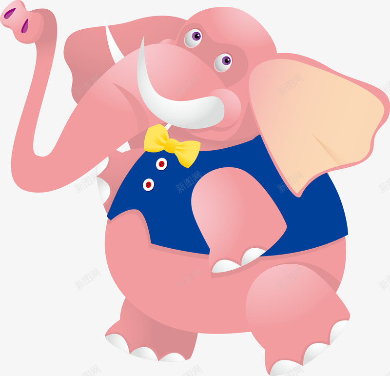 大象png免抠素材_新图网 https://ixintu.com 卡通 可爱动物 图书插图