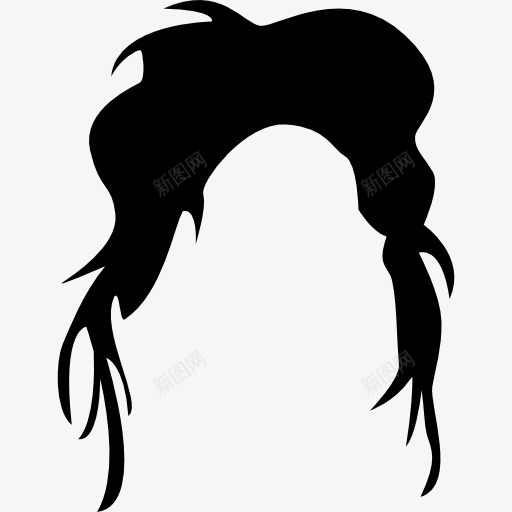 不规则的深色头发的形状图标png_新图网 https://ixintu.com 不规则的形状 头发 头发的形状 形状不规则 美发 黑头发