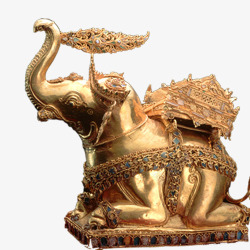 金色的大象泰国金色大象图高清图片