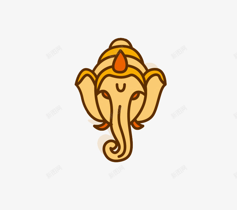印度神象png免抠素材_新图网 https://ixintu.com 印度教 印度象 印度象征 大象 智慧之神