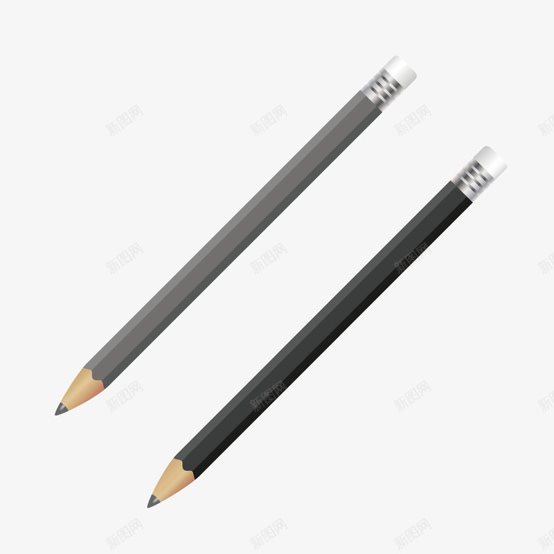 黑色灰色质感铅笔png免抠素材_新图网 https://ixintu.com 灰色 质感 铅笔 黑色