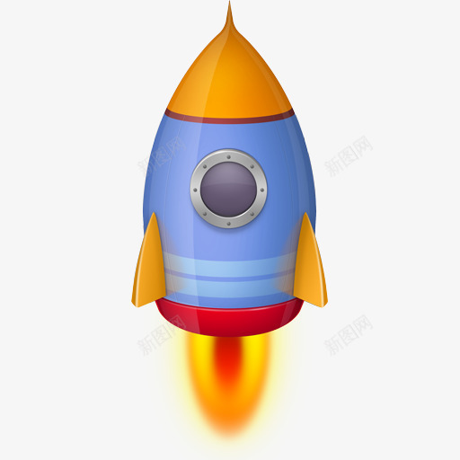 空间火箭蓝色的Spacerocketicons图标png_新图网 https://ixintu.com Rocket Space blue 火箭 空间 蓝色的