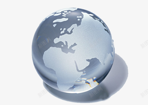 3D灰色玻璃地球png免抠素材_新图网 https://ixintu.com 3D 地球 灰色 玻璃