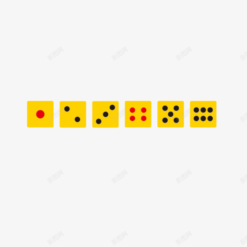 骰子点数图案png免抠素材_新图网 https://ixintu.com 一点 六点 点数 骰子 骰子图案