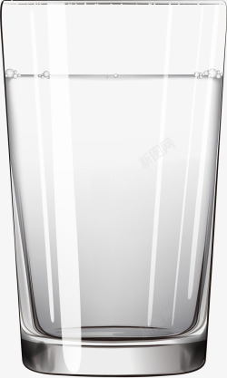 简约玻璃入户卡通灰色玻璃杯高清图片
