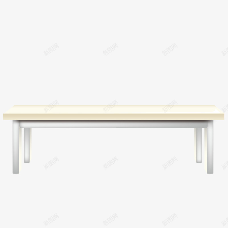 木桌子png免抠素材_新图网 https://ixintu.com 3D 木质 白色 立体