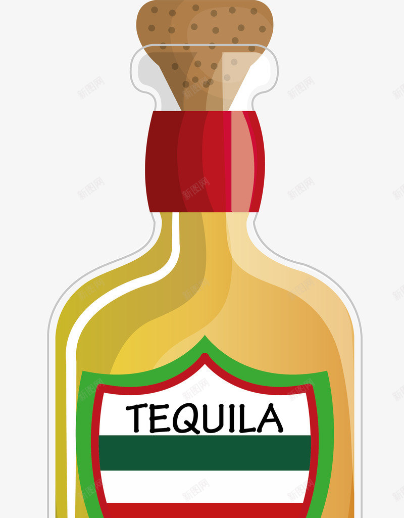 黄色卡通瓶子png免抠素材_新图网 https://ixintu.com tequila 卡通 瓶子 瓶装酒 装饰图案 黄色 龙舌兰酒