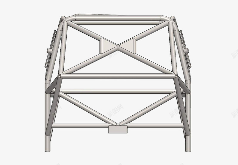 3D桁架立体图png免抠素材_新图网 https://ixintu.com 3D设计模型 其他模型 架子 桁架 白钢架 舞台架 行架