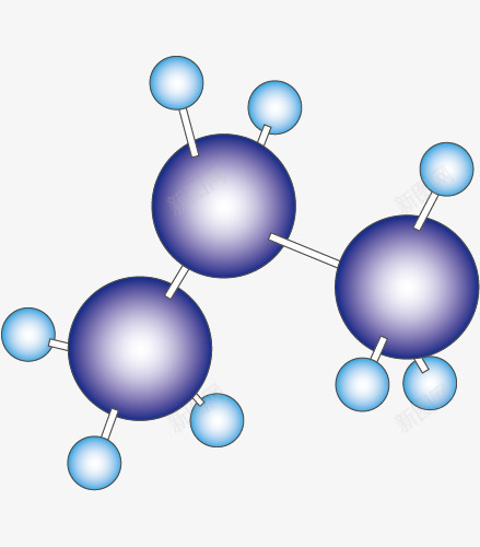 丙烷球棍模型png免抠素材_新图网 https://ixintu.com 丙烷球棍模型 化学 圆形 紫色