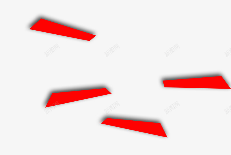 不规则立体图形png免抠素材_新图网 https://ixintu.com 几何 多边形 立体 红色 菱形