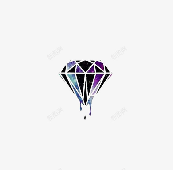 钻石图标png_新图网 https://ixintu.com 宝石 手绘钻石 水彩钻石 紫色钻石 钻石LOGO